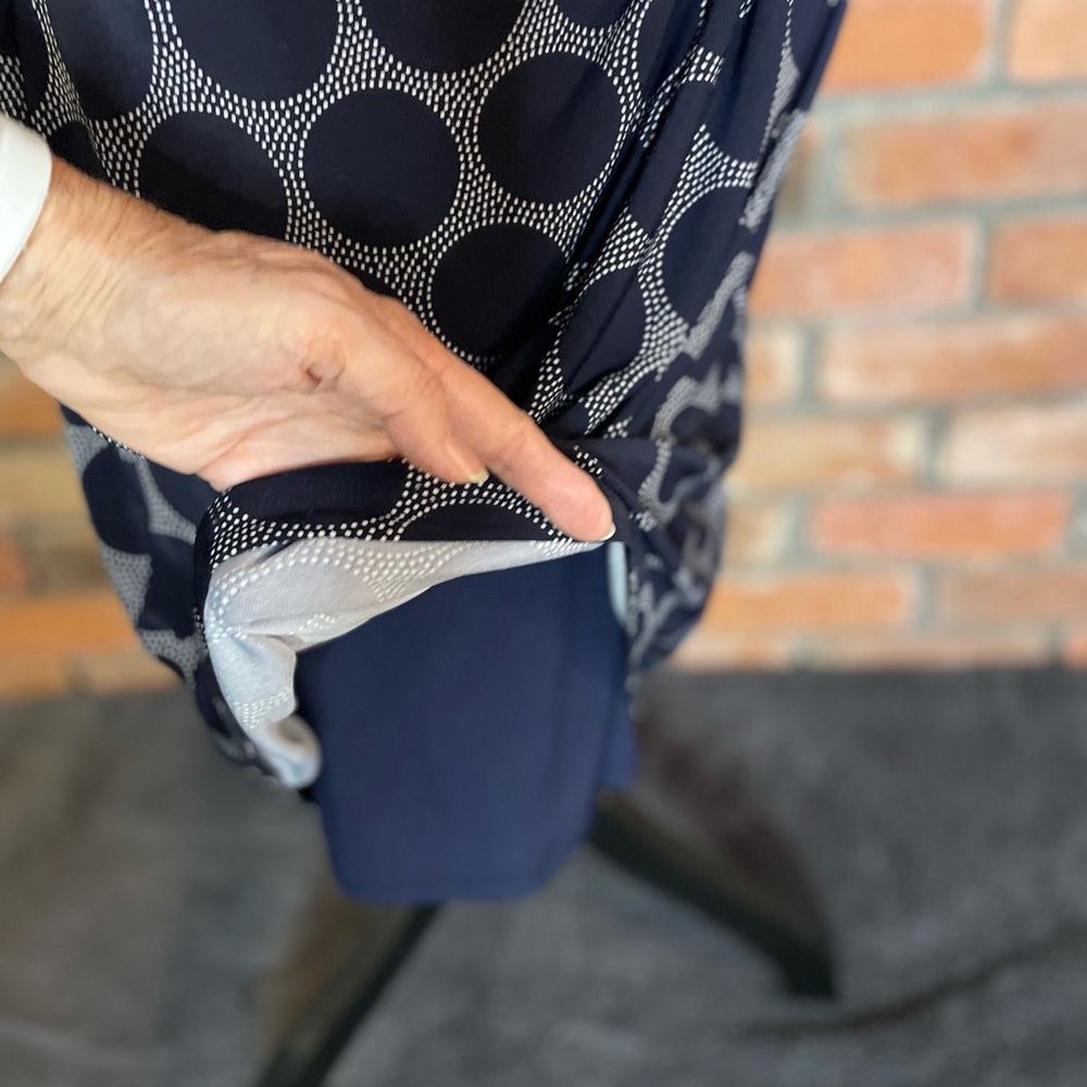 Ralph Lauren Navy and White Midi Dress - Picture 6 of 8